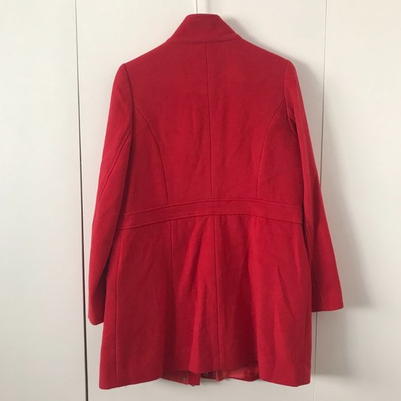 Red Wool Coat - Picture 3 of 4